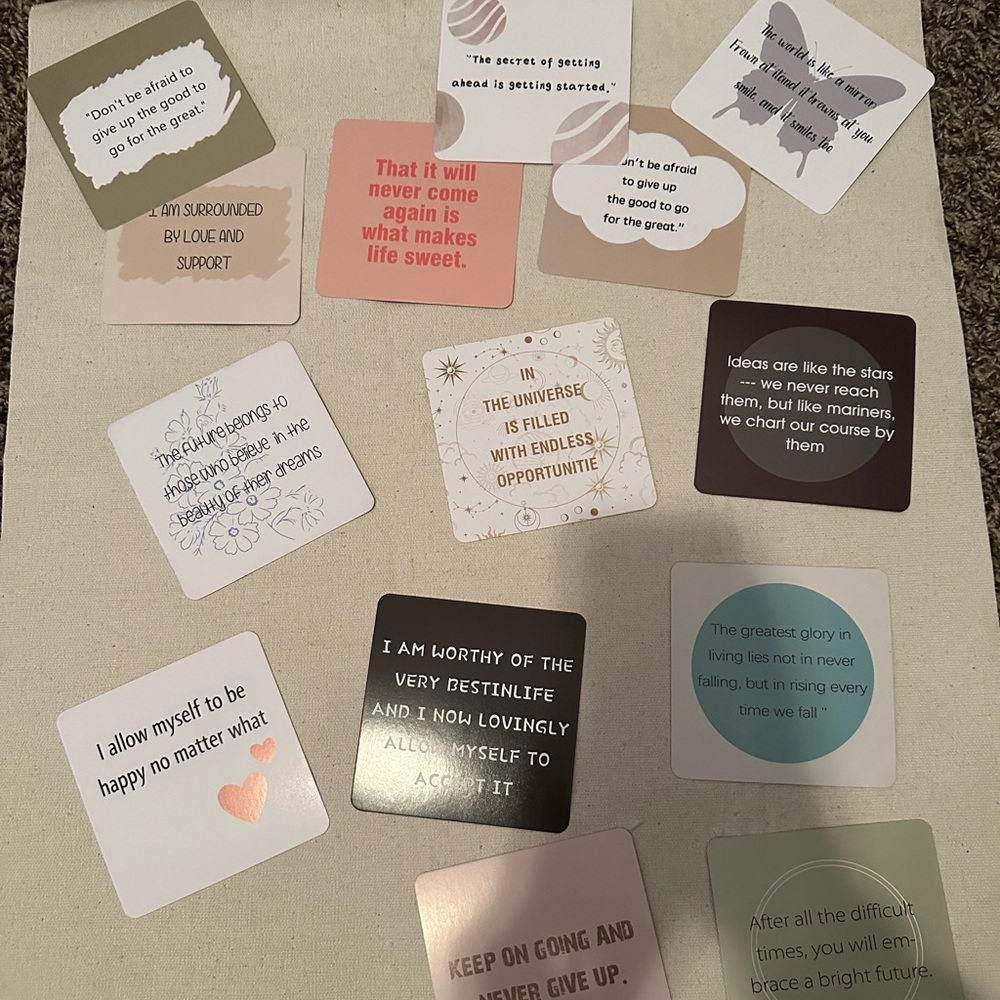 Inspirational Quote Cards Set - Multicolor - Picture 2 of 2